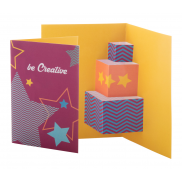 Karta świąteczna 3D - biały