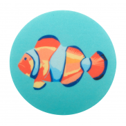 Podkładka filcowa RPET w kształcie koła - biały