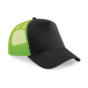Czapka Trucker - black/lime green