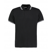 Polo z paseczkami Classic Fit - graphite/white