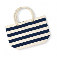 Plażowa torba Nautical - natural/navy