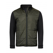 Męska kurtka Hybrid-Stretch - deep green/black