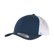 Dwukolorowa czapka Retro Trucker - navy/white