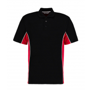 Classic Fit Track Polo - black/red/white