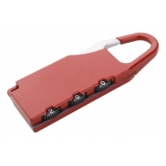 Kłódka do bagażu - czerwony