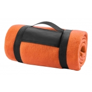 Koc polarowy - pomarańcz