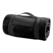 Koc polarowy - czarny