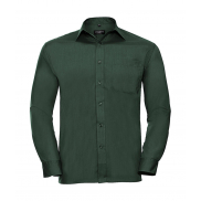 Koszula Popelinowa z długimi rękawami - bottle green