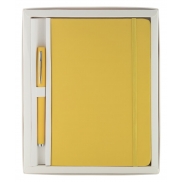 Zestaw notatnik - żółty