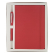 Zestaw notatnik - czerwony