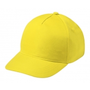 Dziecięca czapka z daszkiem - żółty
