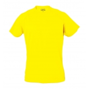T-shirt sportowy - żółty fluorescencyjny - M