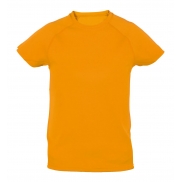 Dziecięcy T-shirt sportowy - pomarańcz
