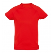 Dziecięcy T-shirt sportowy - czerwony