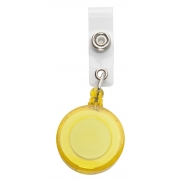 Uchwyt na ski pass - żółty