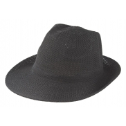 Kapelusz słomkowy - czarny