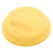 Personalizowany kubek termiczny, pokrywka - żółty