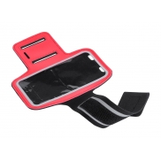 Opaska na ramię z uchwytem na telefon - czerwony