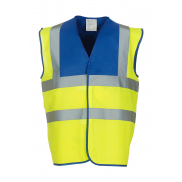 Kamizelka odblaskowa Fluo - fluo yellow/royal blue
