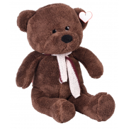 Duży pluszowy miś RICO, ciemnobrązowy