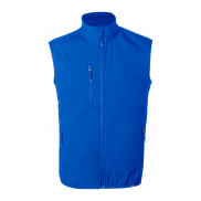 Bezrękawnik softhsell RPET - niebieski - XL