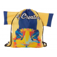 Personalizowany worek ze sznurkami - czarny