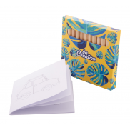 Personalizowany zestaw do kolorowania / auta - biały