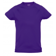 Dziecięcy T-shirt sportowy - purpura