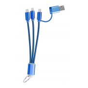 Kabel USB / brelok - niebieski