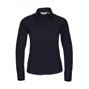 Bluzka damska Twill z długimi rękawami - french navy
