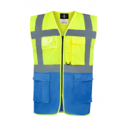 Kamizelka odblaskowa 'Hamburg' - yellow/blue