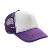 Czapka Detroit z siatką Trucker - purple/white