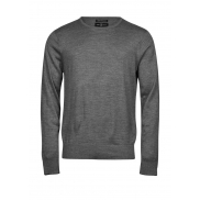 Męski Sweter - grey melange