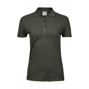 Damskie polo Luxury Stretch - deep green