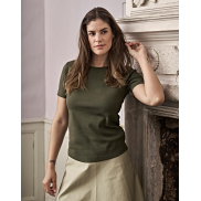 Damski T-Shirt Interlock - deep green