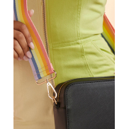 Pasek do torby Boutique - navy/oyster/yellow