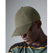 Czapka z bawełny organicznej 6-panelowa - terracotta