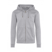 Bluza z kapturem Signature Tagless Full Zip - light oxford