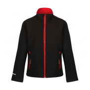 Dziecięcy 2-warstwowy Softshell Ablaze - black/classic red