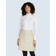 BRUSSELS - Krótki fartuch z kieszonką z recyklingu - white