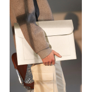 Etui na laptop/dokumenty z filcu - soft white