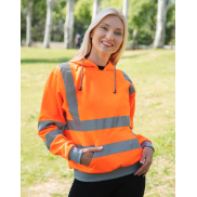 Odblaskowa bluza z kapturem Hi-Vis 'Cork' - orange