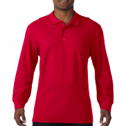 Męskie polo Premium Double Piqué LS