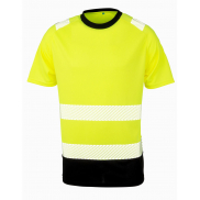 T-shirt ochronny z recyklingu - fluorescent yellow