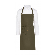 PROVENCE - Fartuch z kieszonką - olive