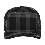 Czapka z daszkiem Tartan Plaid - black/grey