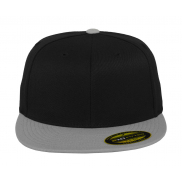 Czapka z daszkiem Premium 210 Fitted 2-Tone - black/grey