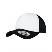 Czapka z daszkiem Foam Trucker Cap Curved Visor - black/white/black