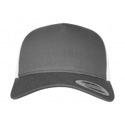 Czapka z daszkiem 5-Panel Retro Trucker 2-Tone - charcoal/white