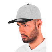 Czapka z daszkiem Flexfit Double Jersey 2-Tone - grey/black